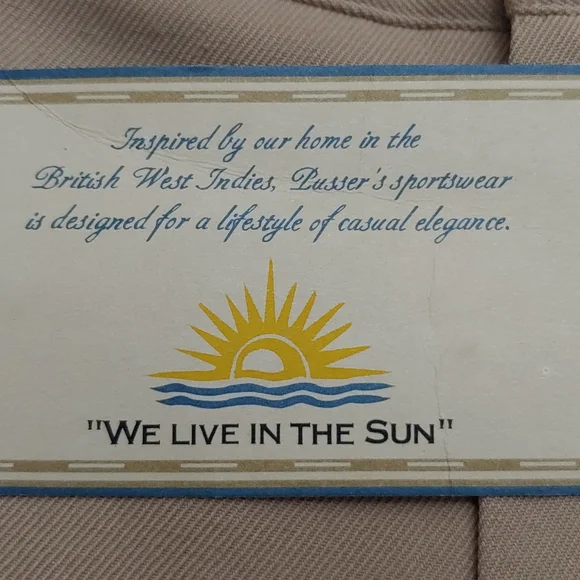 Pusser's Men's 100% Silk Trousers NWT - Picture 4 of 9